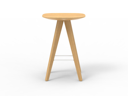  Стул широкий полубарный (A) 440 * (B) 340 * (H) 660 Дуб (массив)