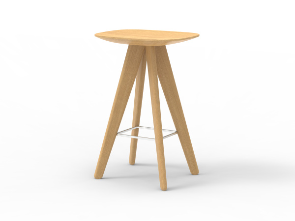 Стул широкий полубарный