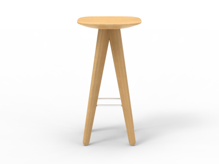  Стул полубарный (A) 340 * (A) 340 * (H) 660 Дуб (массив)