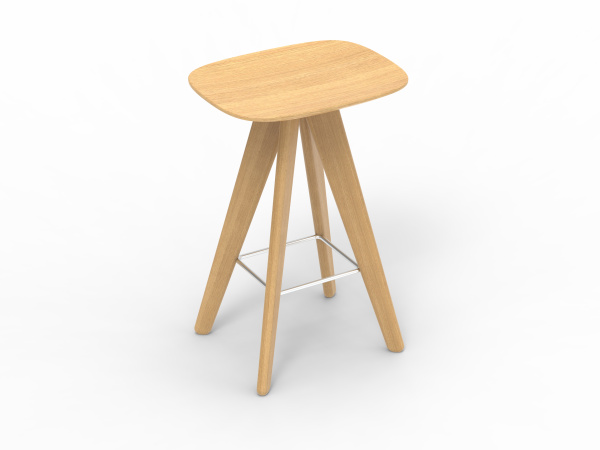 Стул широкий полубарный