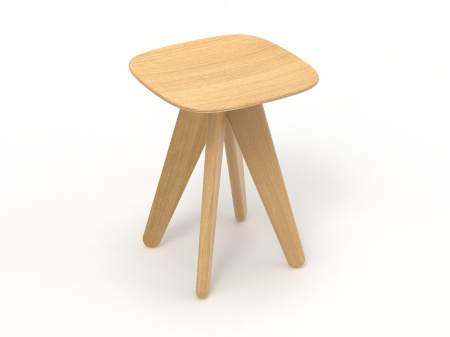  Стул (A) 340 * (A) 340 * (H) 450 Дуб (массив)