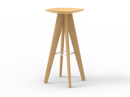  Стул барный (A) 340 * (A) 340 * (H) 760 Дуб (массив)