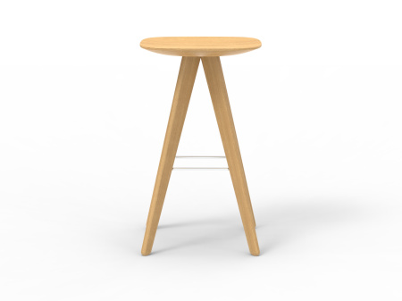  Стул широкий барный (A) 440 * (B) 340 * (H) 760 Дуб (массив)